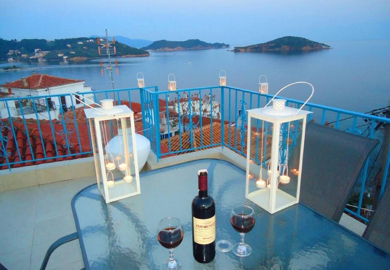 House in Skiathos - Orsalia Sea View House in romantic Plakes 