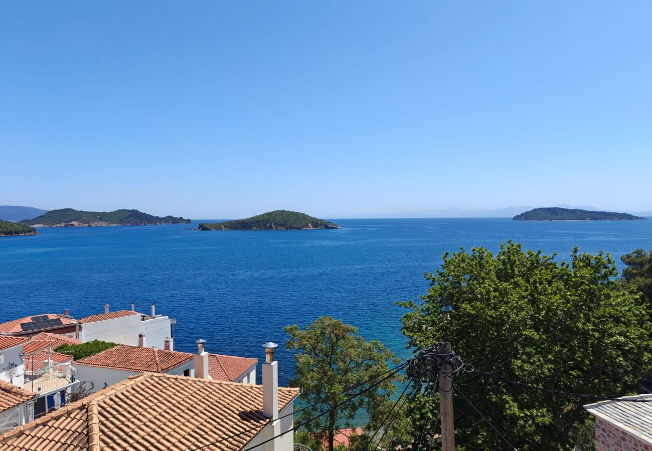 House in Skiathos - Orsalia Sea View House in romantic Plakes 