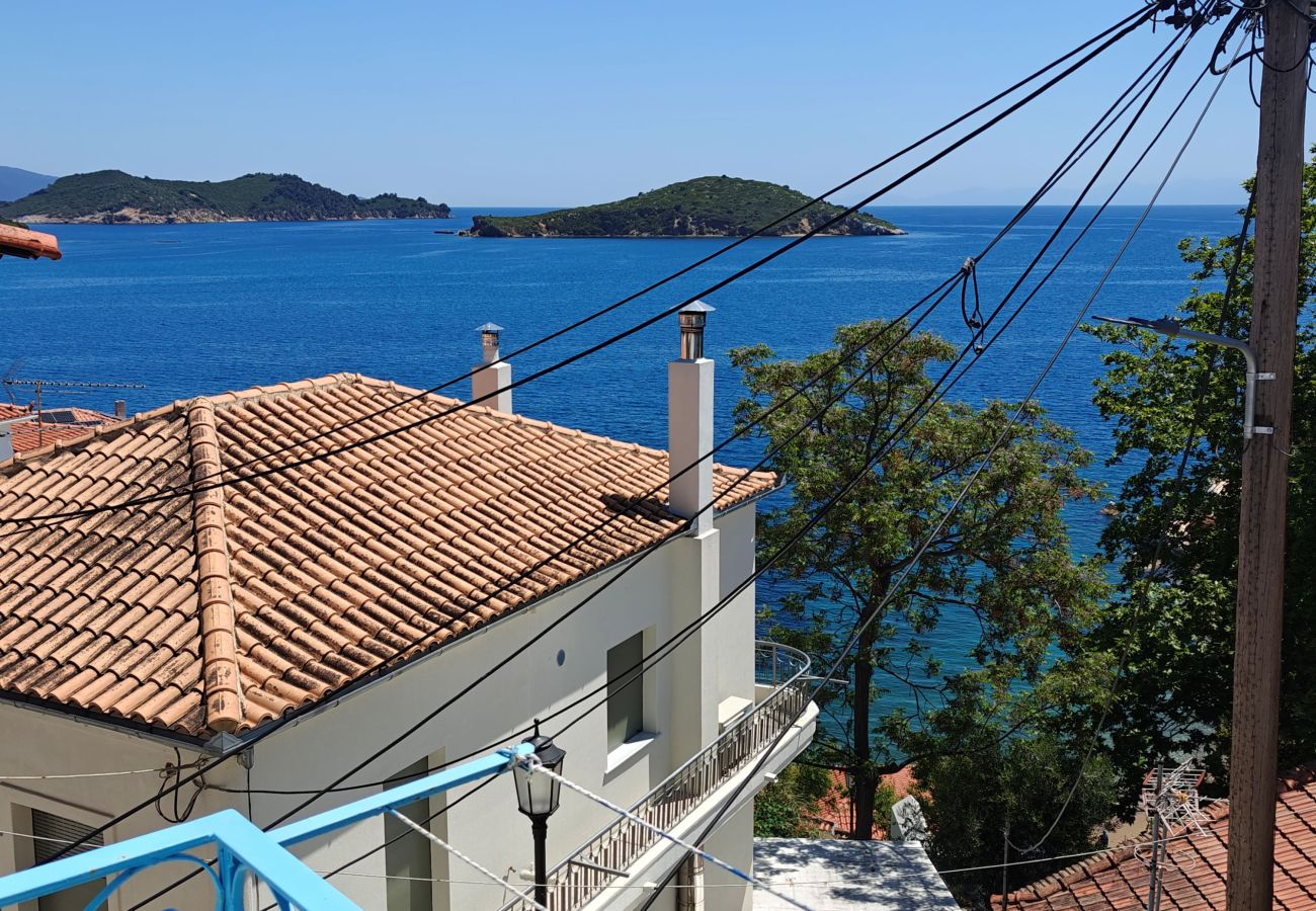 House in Skiathos - Orsalia Sea View House in romantic Plakes 