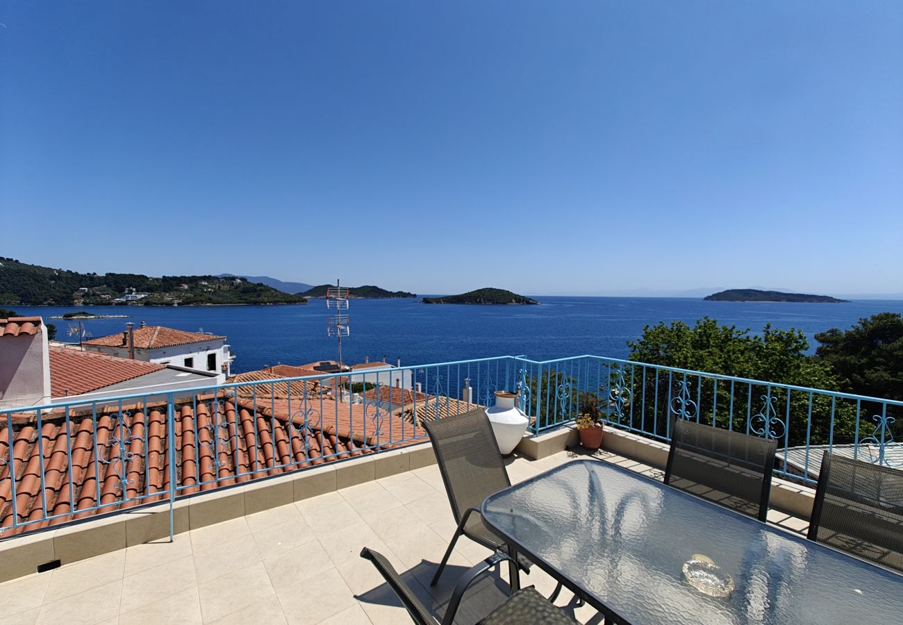 House in Skiathos - Orsalia Sea View House in romantic Plakes 