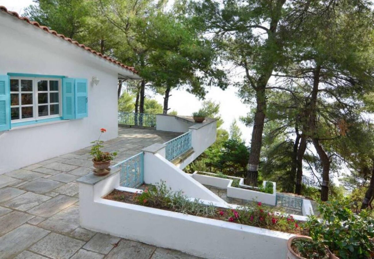 Villa in Skiathos - Villa Nova 1  for six under the trees of Kanapitsa with sea views