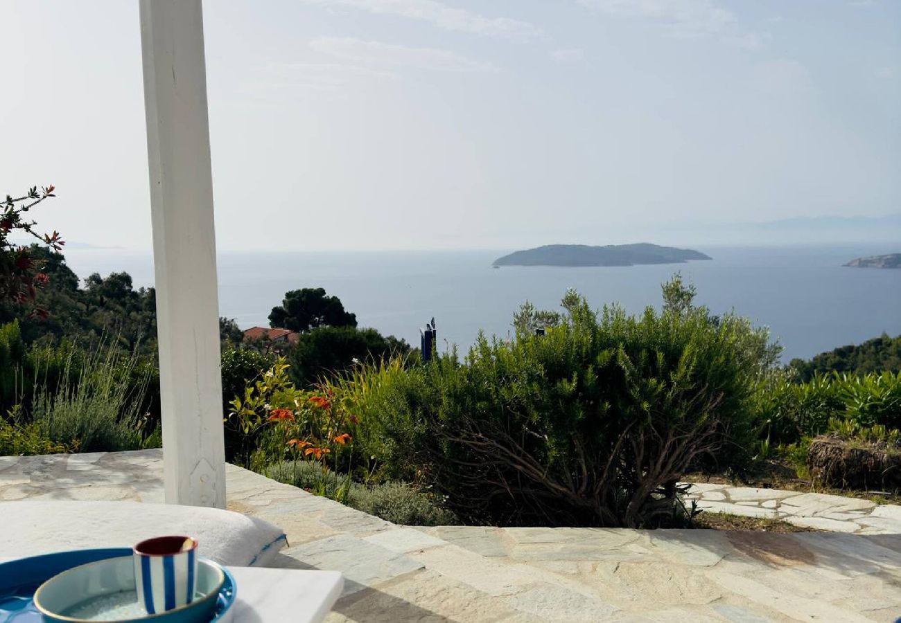 Villa in Skiathos - Lovely villa for 6 with stunning sea views 