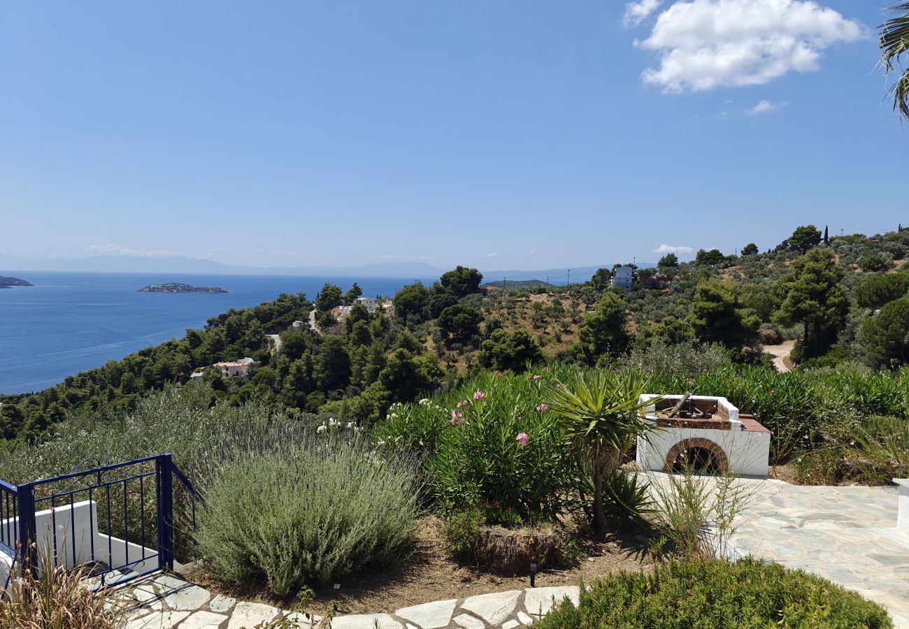 Villa in Skiathos - Lovely villa for 6 with stunning sea views 