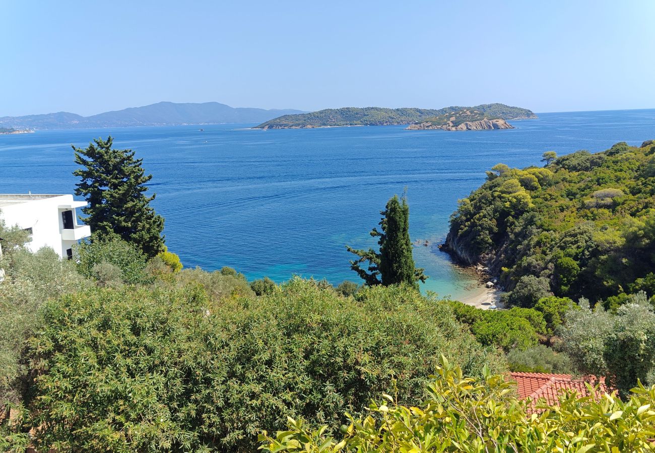 Villa in Skiathos - Villa Eirini, bright and airy 4-bedroomed villa with magical seaviews